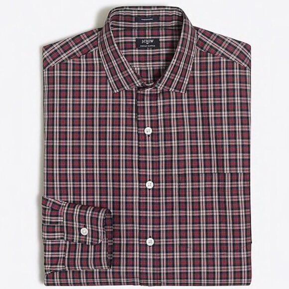 EUC Men's J. CREW Thompson Spread Collar Plaid Shirt | Size M - Picture 1 of 8